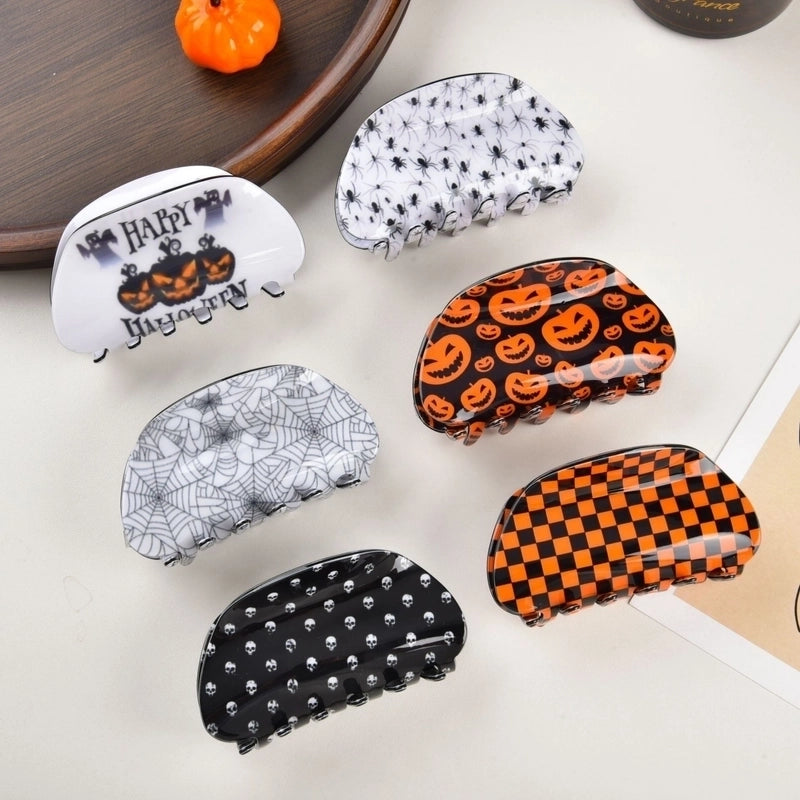 Lady Streetwear Halloween Pattern Pvc Hair Claws