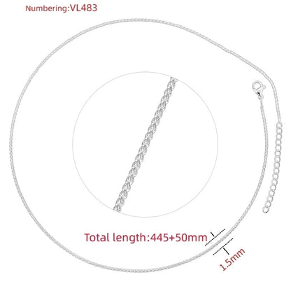 Hip-Hop Minimalist Solid Color Copper 18K Gold Plated Necklace