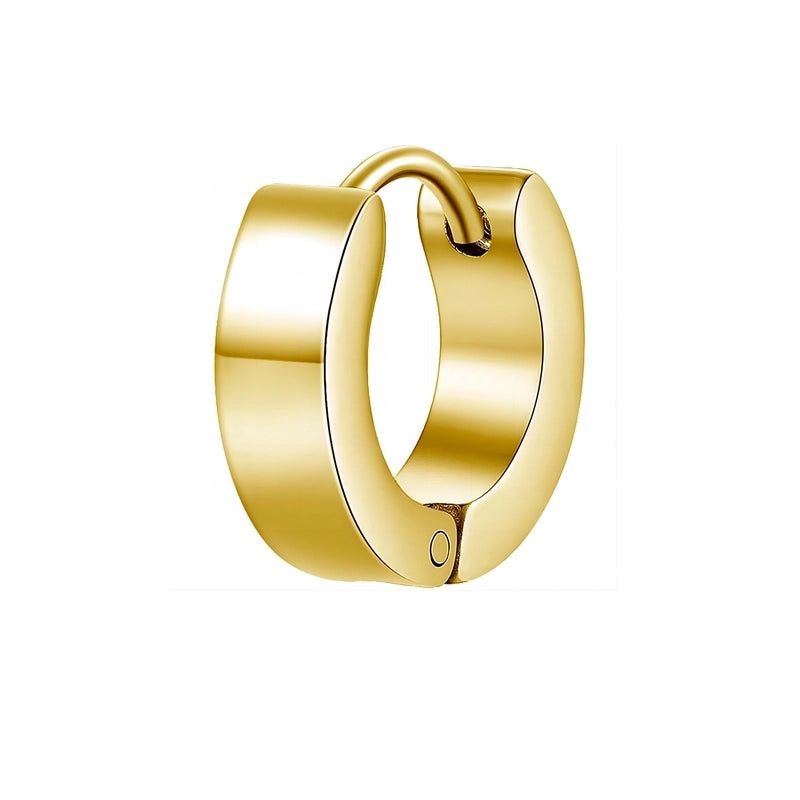 10 PCS/Package Basic Minimalist Commute Geometric Plating 304 Stainless Steel Hoop Earrings