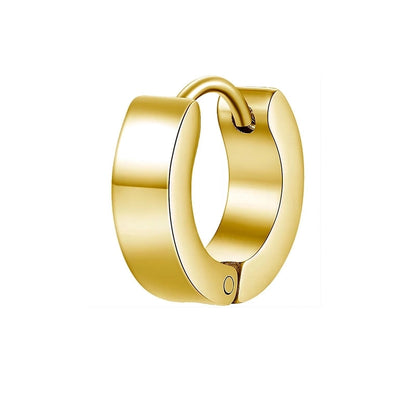 10 PCS/Package Basic Minimalist Commute Geometric Plating 304 Stainless Steel Hoop Earrings