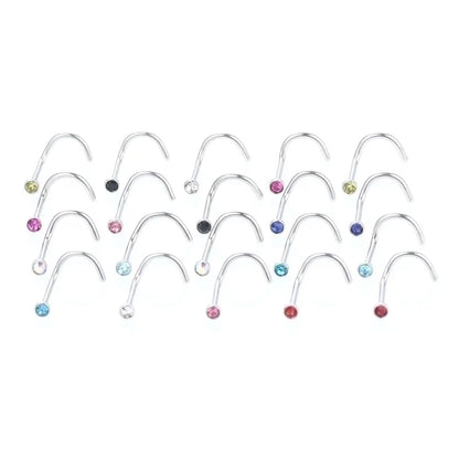 Fashion Geometric Stainless Steel Plating Nose Studs