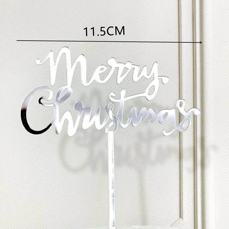 Christmas Letter Arylic Party Cake Decorating Supplies
