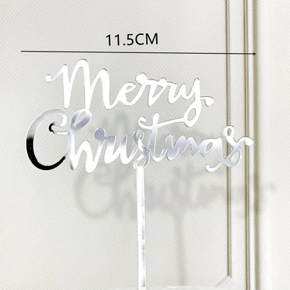 Christmas Letter Arylic Party Cake Decorating Supplies