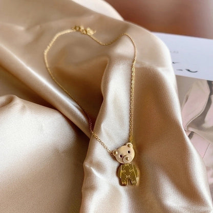 Minimalist Geometric Alloy Titanium Steel Plating Inlay Artificial Pearls Turquoise Rhinestones Necklace