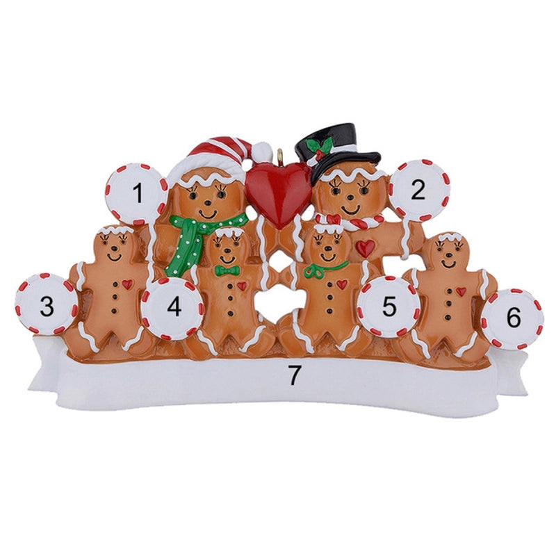 Christmas Cartoon Style Bear Snowman Resin Indoor Party Festival Hanging Ornaments