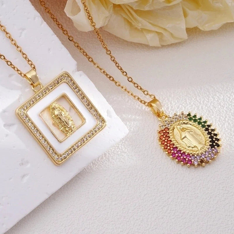 304 Stainless Steel Copper Human Pendant Necklace