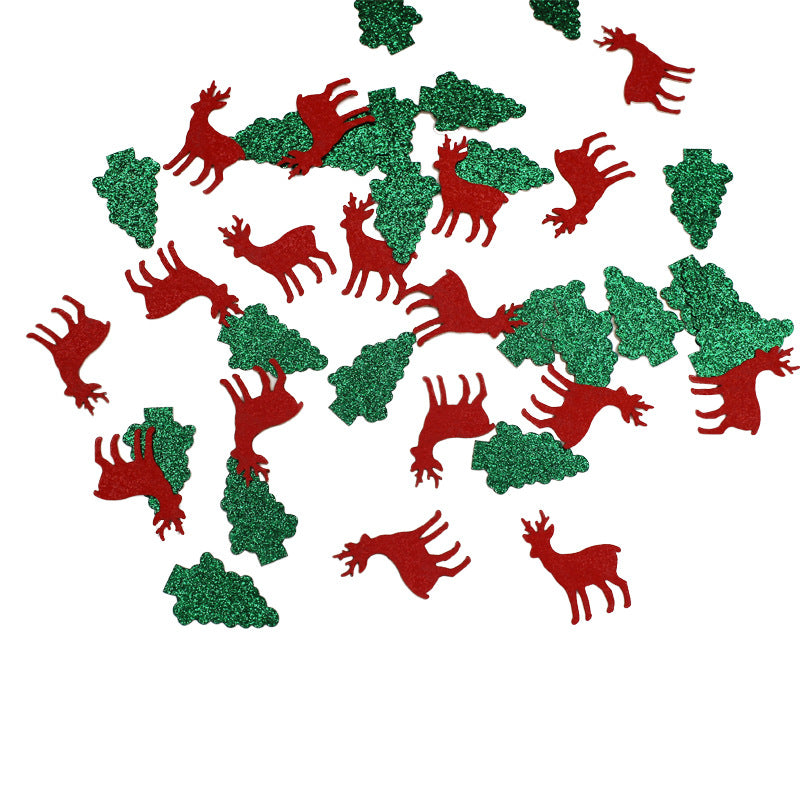 Christmas Table Confetti Reindeer Snowflake Pentagram Sprinkles Christmas Party Supplies Gifts Diy Accessories