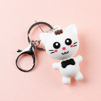 Cute Cartoon Plastic Unisex Bag Pendant Keychain