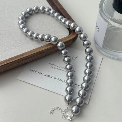 Elegant Minimalist Geometric 304 Stainless Steel Artificial Pearl Necklace
