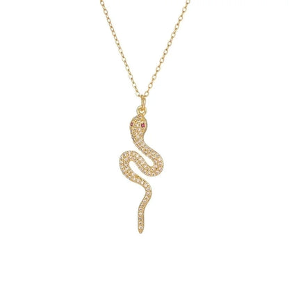 Titanium Steel Copper Leaf Heart Shape Pendant Necklace