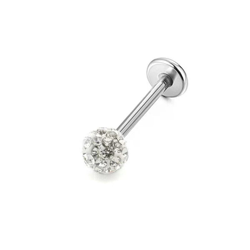 1 Piece Ear Cartilage Rings & Studs Minimalist Geometric 304 Stainless Steel Lip Rings