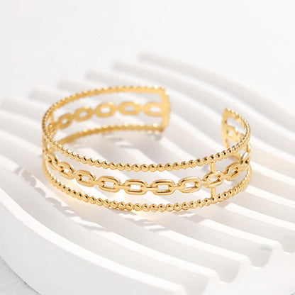 Chain Stainless Steel Electroplating Bangles