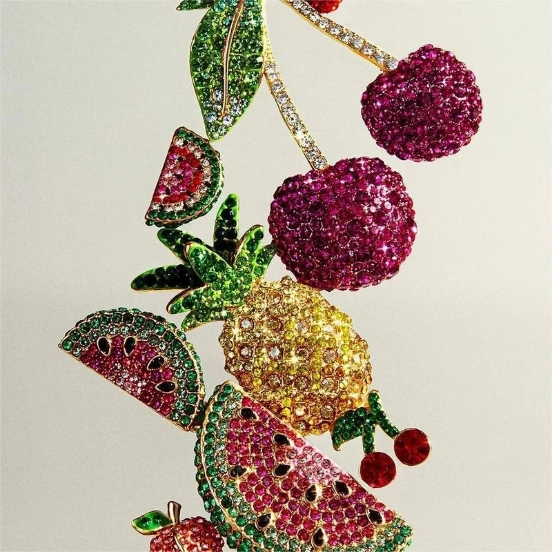 1 Pair Minimalist Classic Style Streetwear Cherry Plating Copper Zircon Gold Plated Ear Studs