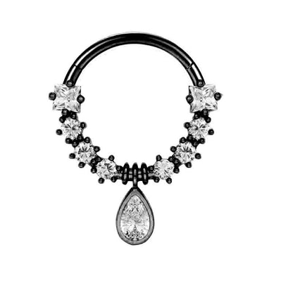 1 Piece Nose Rings & Studs Minimalist Classic Style Solid Color 304 Stainless Steel Inlay Nose Rings & Studs