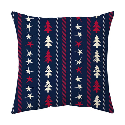 Classical Letter Short Plush Throw Pillow