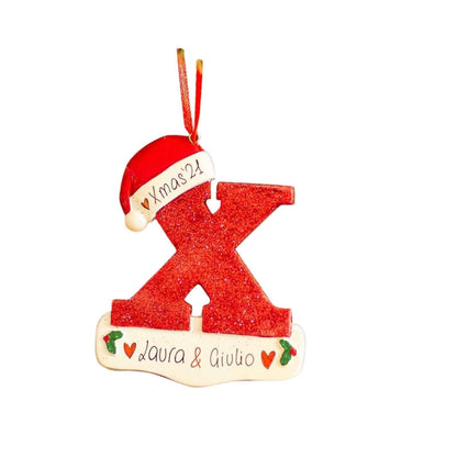 Cross-border Hot 26 English Letters Car Pendant Christmas Tree Decorative Ornaments Home Decorations