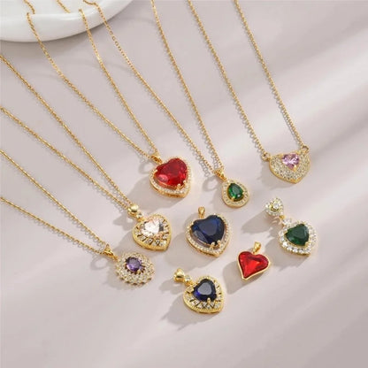 Sweet Heart Shape Titanium Steel Pendant Necklace