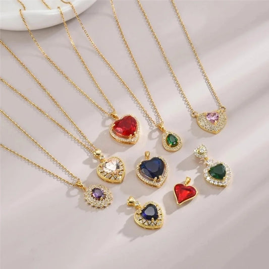 Sweet Heart Shape Titanium Steel Pendant Necklace