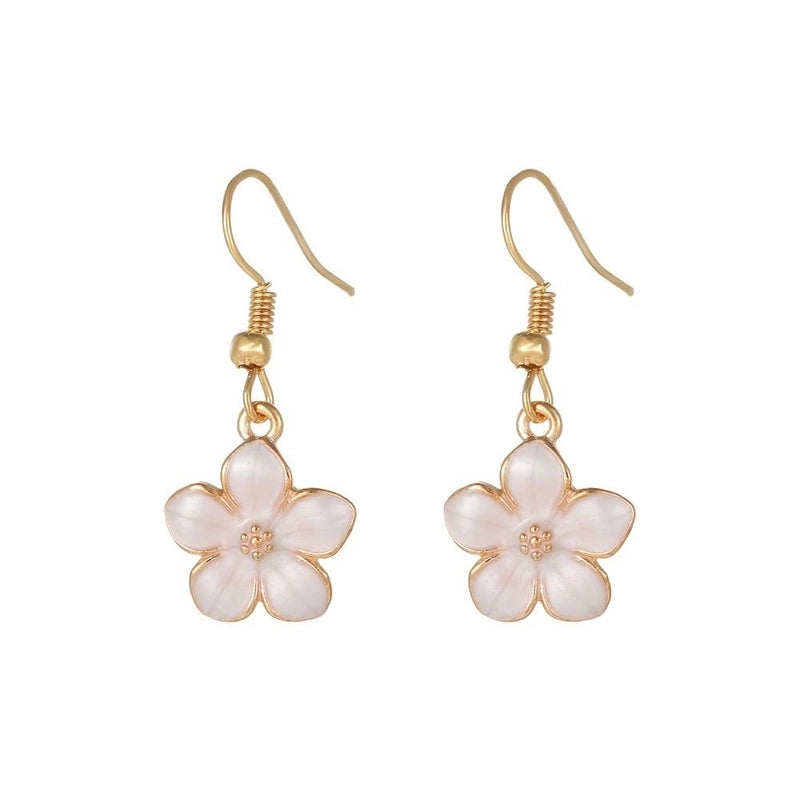 1 Pair Cute Lady Sweet Daisy Plating Copper Drop Earrings