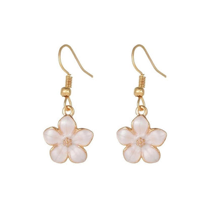1 Pair Cute Lady Sweet Daisy Plating Copper Drop Earrings