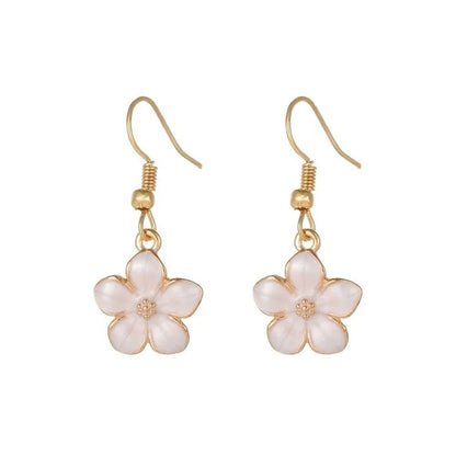 1 Pair Cute Lady Sweet Daisy Plating Copper Drop Earrings