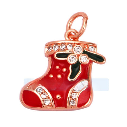 1 Piece Copper Geometric Heart Shape Snowflake Pendant Jewelry Accessories