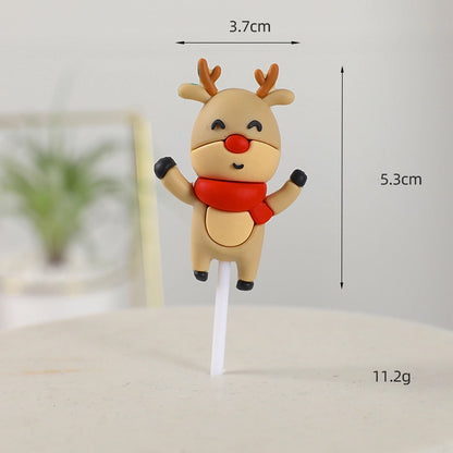 Christmas Santa Claus Soft Glue Party Cake Decorating Supplies