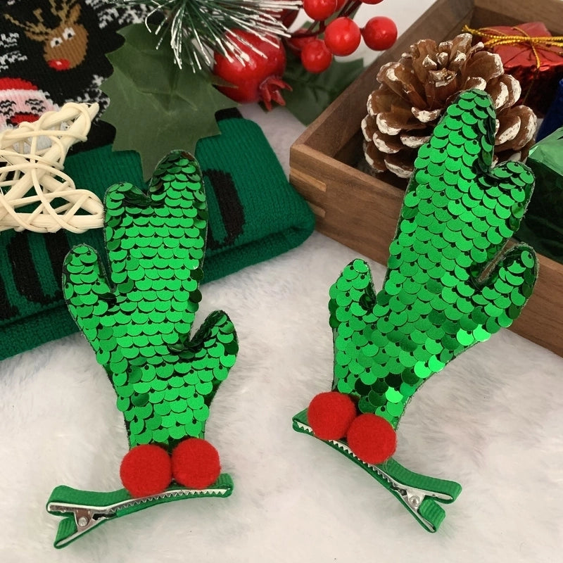 Christmas Cute Antlers Plastic Daily Hairpin
