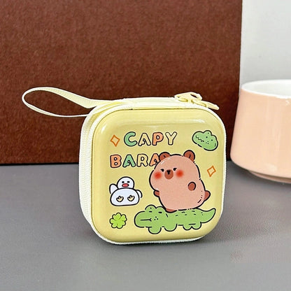 Unisex Animal Christmas Hat Tinplate Zipper Coin Purses