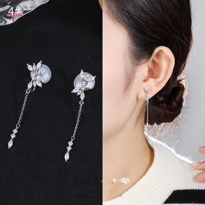 Mosquito Incense Plate Ear Clip Women's Ear Holes Exquisite Pearl Earrings Advanced Hong Kong Style Retro Niche Light Luxury Earrings