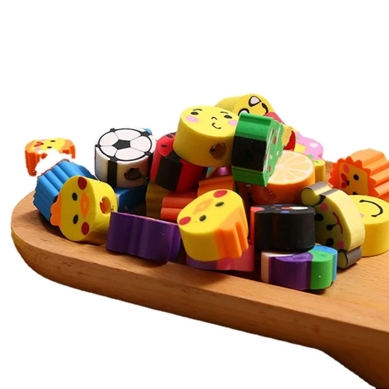 200 Pieces Cute Creative Cartoon Fruit Animal Children's Eraser 1 Piece
