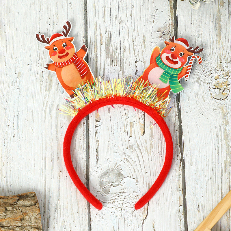 2 Pieces Christmas Headband Hair Accessories Party Christmas Costume Adult Children Christmas Headband Small Gift