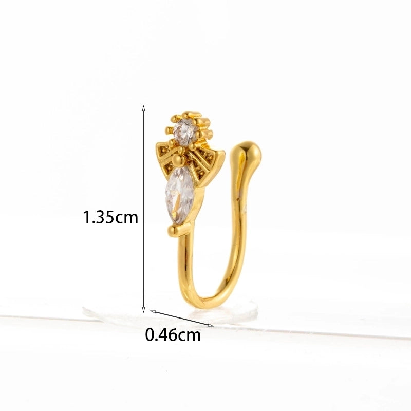 Nose Rings & Studs Fashion Geometric Copper Plating