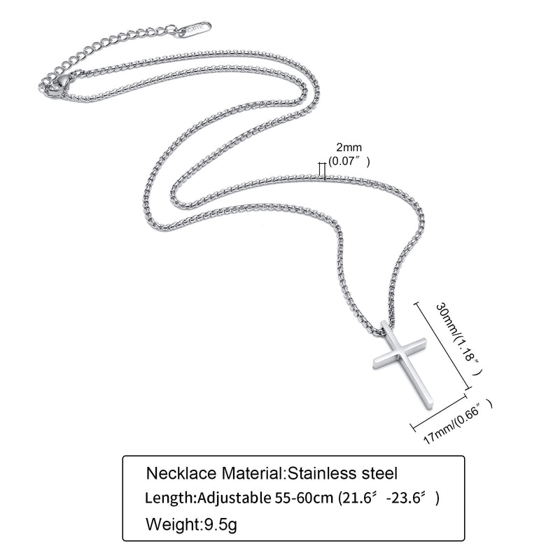 Jewelry Religion Cross 304 Stainless Steel Pendant Necklace