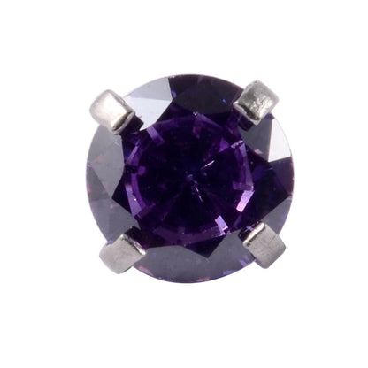 Stainless Steel Heart Labret Round Zircon Stud Earrings With Diamond XINGX Labret Lip Ring 2-5mm Zircon Earrings Accessories