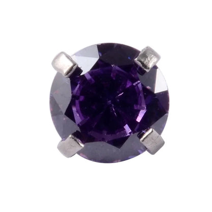 Stainless Steel Heart Labret Round Zircon Stud Earrings With Diamond XINGX Labret Lip Ring 2-5mm Zircon Earrings Accessories