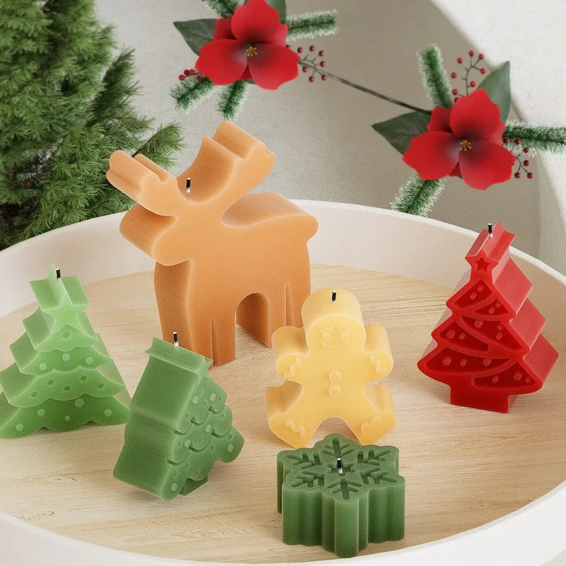 Christmas Cute Christmas Tree Snowflake Silica Gel
