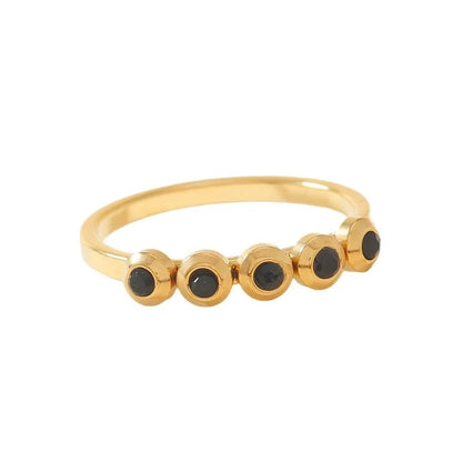 Elegant Geometric Titanium Steel Rings