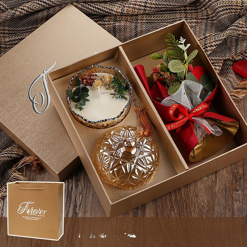 Aromatherapy Candle Gift Box March 8Th Women'S Mother'S Day Gift For Mother And Teacher Practical Niche Advanced Soy Wax