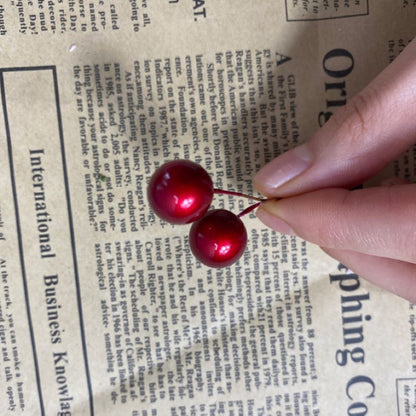 100 Pieces 10mm Metallic Color Berries Christmas Gift Accessories Berries Diy Craft Plant Berries Ornaments