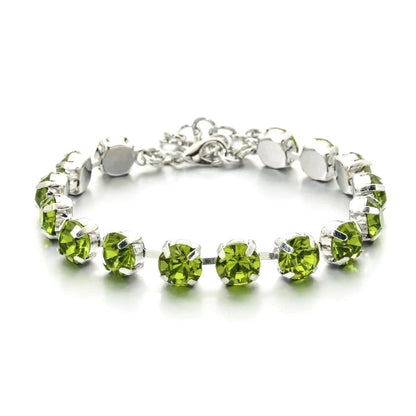 Elegant Luxurious Lady Geometric Copper Inlay Zircon Bracelets