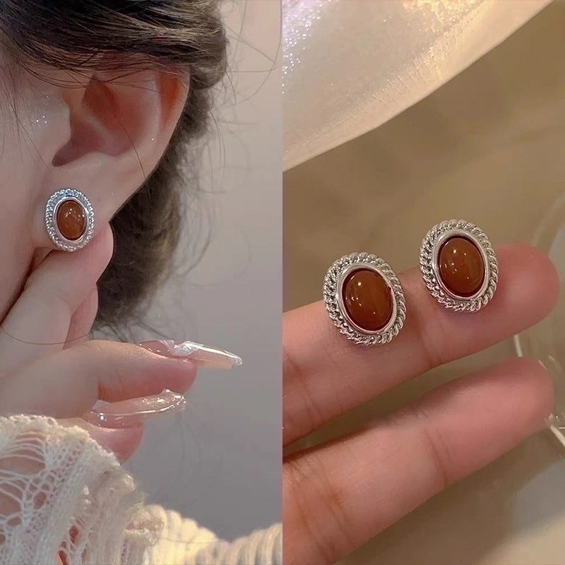 2 Pieces Fashion Heart Shape Flower Copper Beaded Plating Inlay Pearl Zircon Earrings Ear Studs 1 Pair