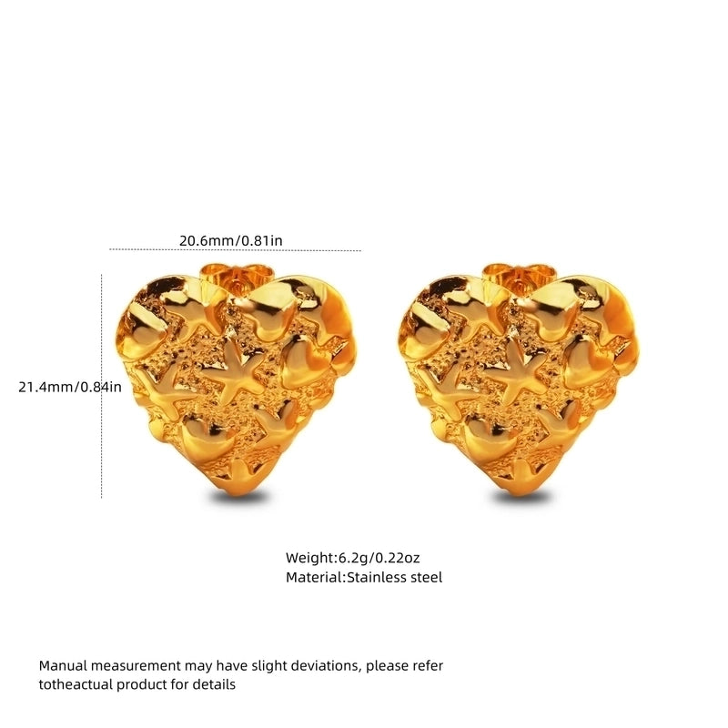 1 Pair Minimalist Triangle Plating 304 Stainless Steel Imitation Gold Stainless Steel Earrings