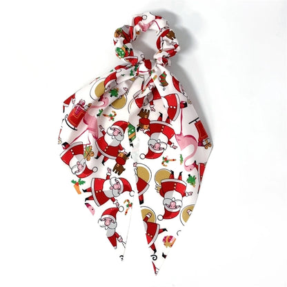 Christmas Minimalist Women's Christmas Tree Santa Claus Hair Tie