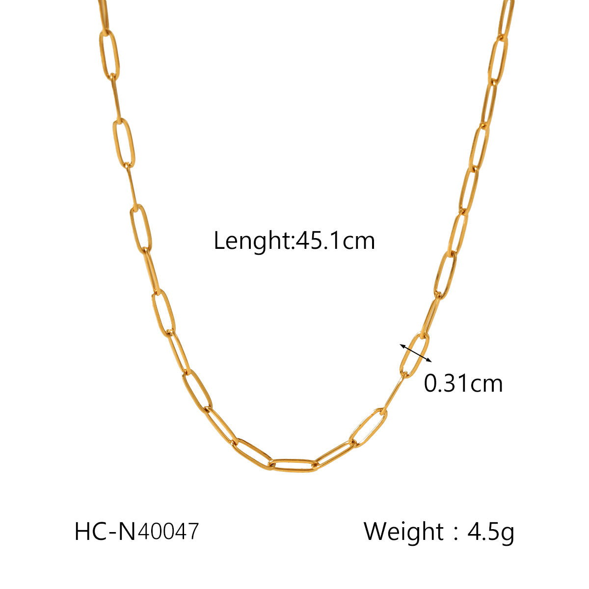 IG Style Ellipse Geometric Stainless Steel Electroplating Necklaces