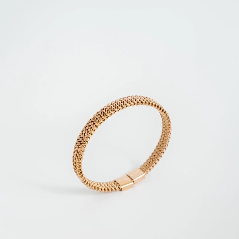 Minimalist Solid Color Stainless Steel Plating Bangle