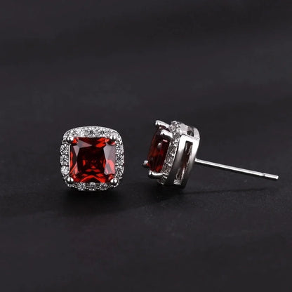 Candy Earrings National Tide Men\'s High Street Sugar Earrings Tide Men\'s Hip-hop Zircon Square Earrings