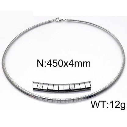 Titanium Steel 18K Gold Plated Fashion Plating Geometric Choker