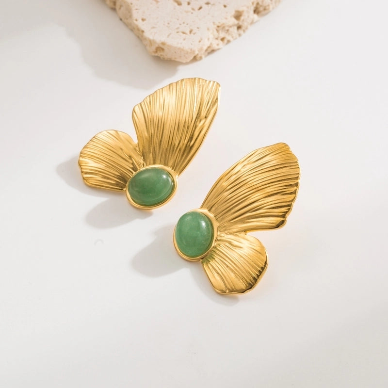 1 Pair Casual Modern Style Minimalist Geometric Heart Shape 304 Stainless Steel 18K Gold Plated Ear Studs