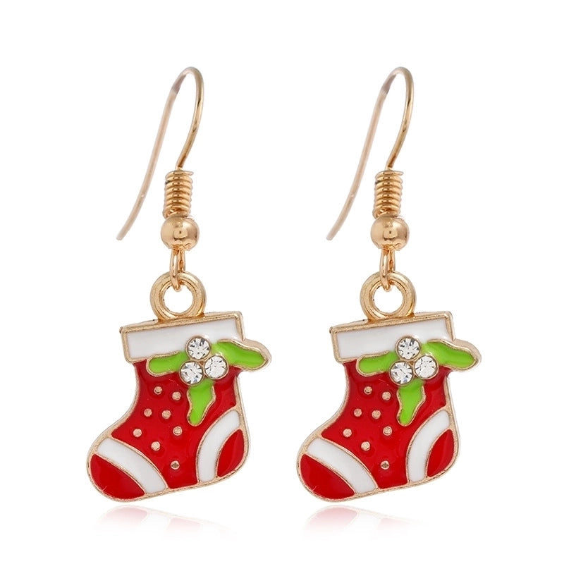 Fashion Christmas Tree Santa Claus Alloy Plating Women's Drop Earrings 1 Pair